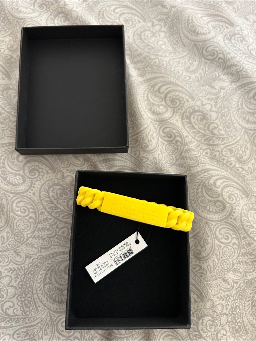 Marc Jacobs Yellow Braided Silicone Bracelet - Women Accessories